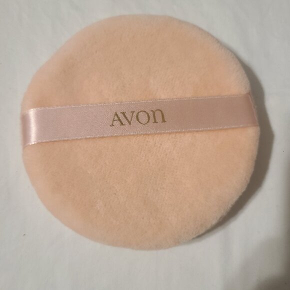 Antique Powder Puff Crocheted 1920s Pink Floral Plus Larger Avon Powder Puff - Picture 5 of 6